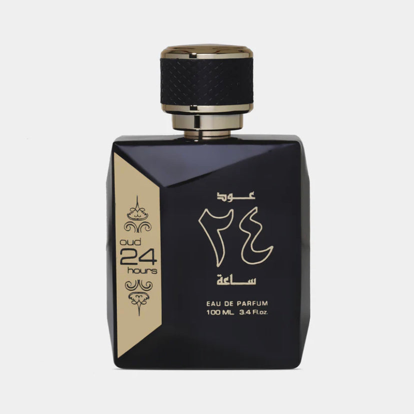 Al Zaafaran Oud 24 Hours Eau de Parfum 100ml - Fragrance of Agarwood Patchouli and Vanilla