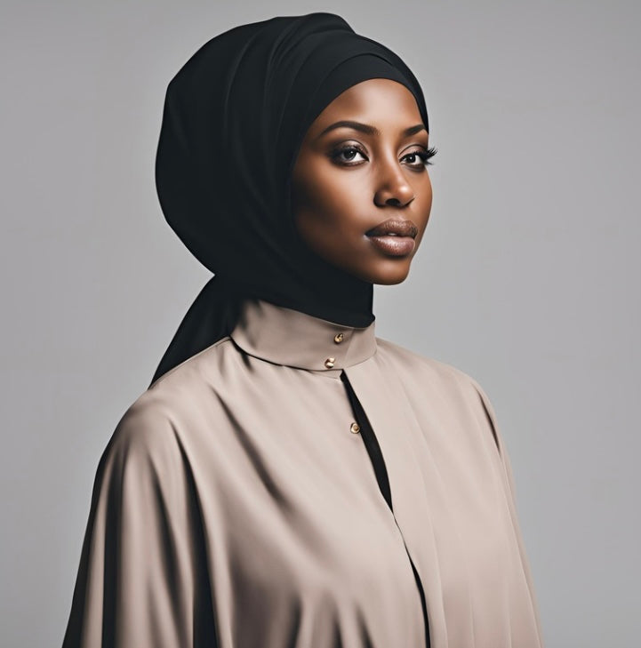 BLACK JERSEY HIJABS