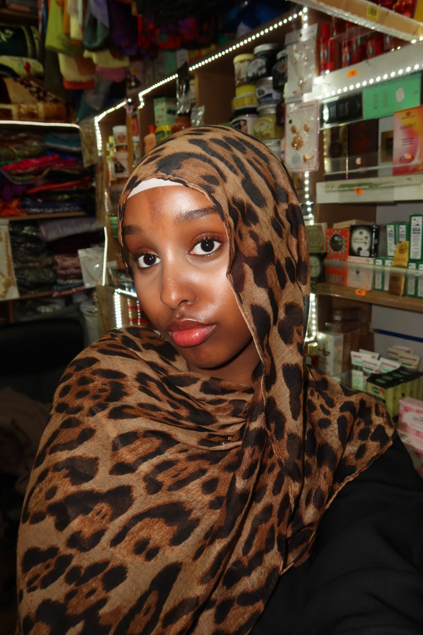 Cheetah print hijab