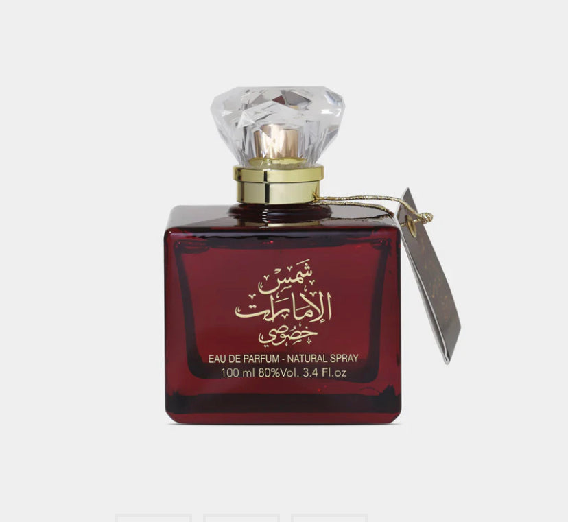 Ard Al Zaafaran Shams Al Emarat Khususi Eau de Parfum 100ml - Delicate Fruity White Musk with Vanilla, Rose, Amber and Sandalwood