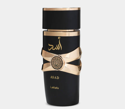 Lattafa Asad Eau De Parfum 100ml - Spicy Black Pepper, Rich Coffee, and Robust Notes Fragrance