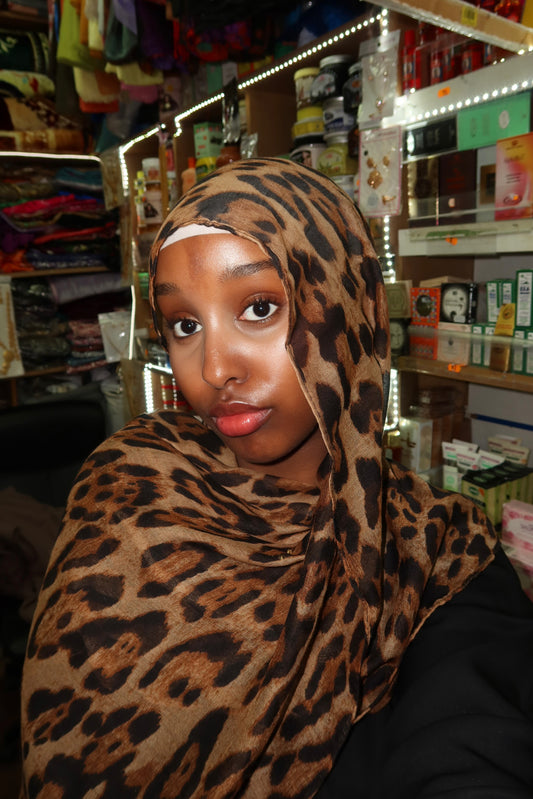 Cheetah print hijab